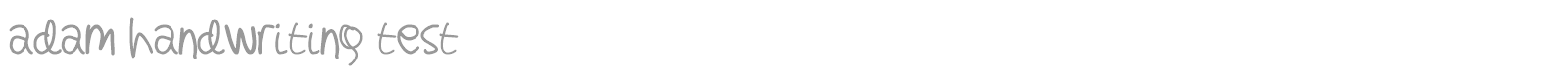 Adam Handwriting font preview